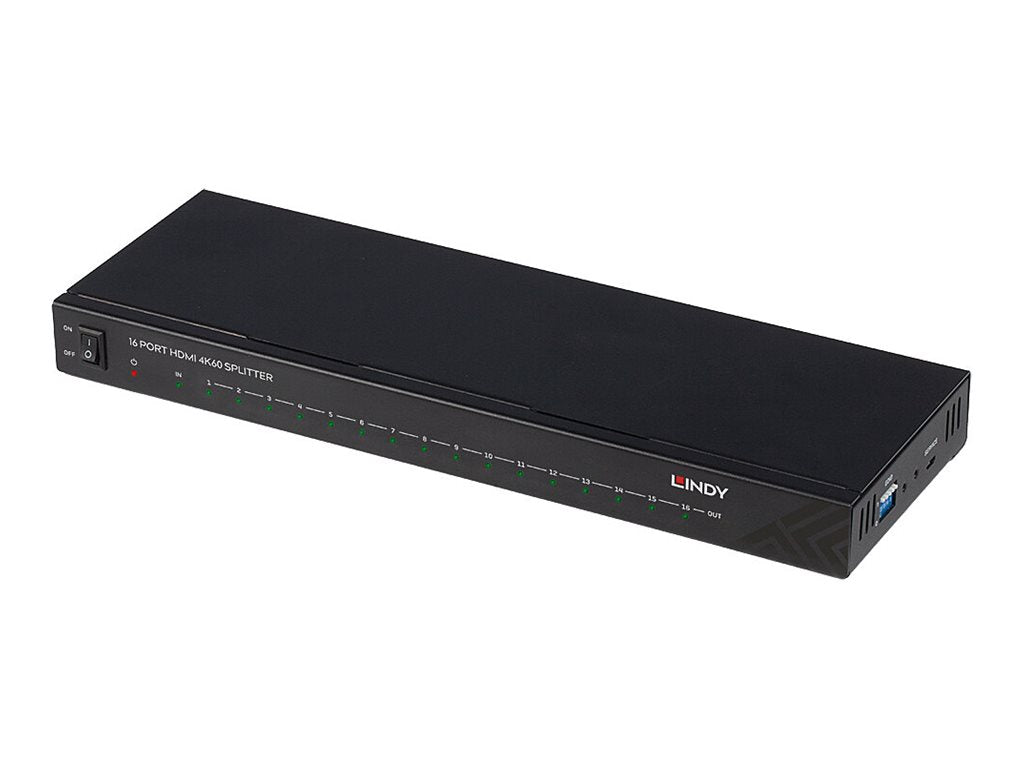 LINDY 16 Port HDMI 4K60 Splitter Anschlussansicht