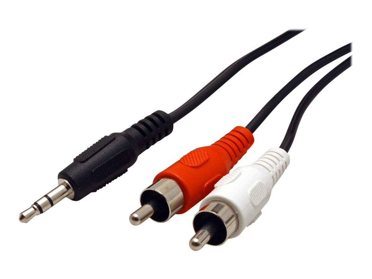 ROLINE 3,5mm ST -zu-Cinch 2x ST Kabel 1,5m - Vorderansicht