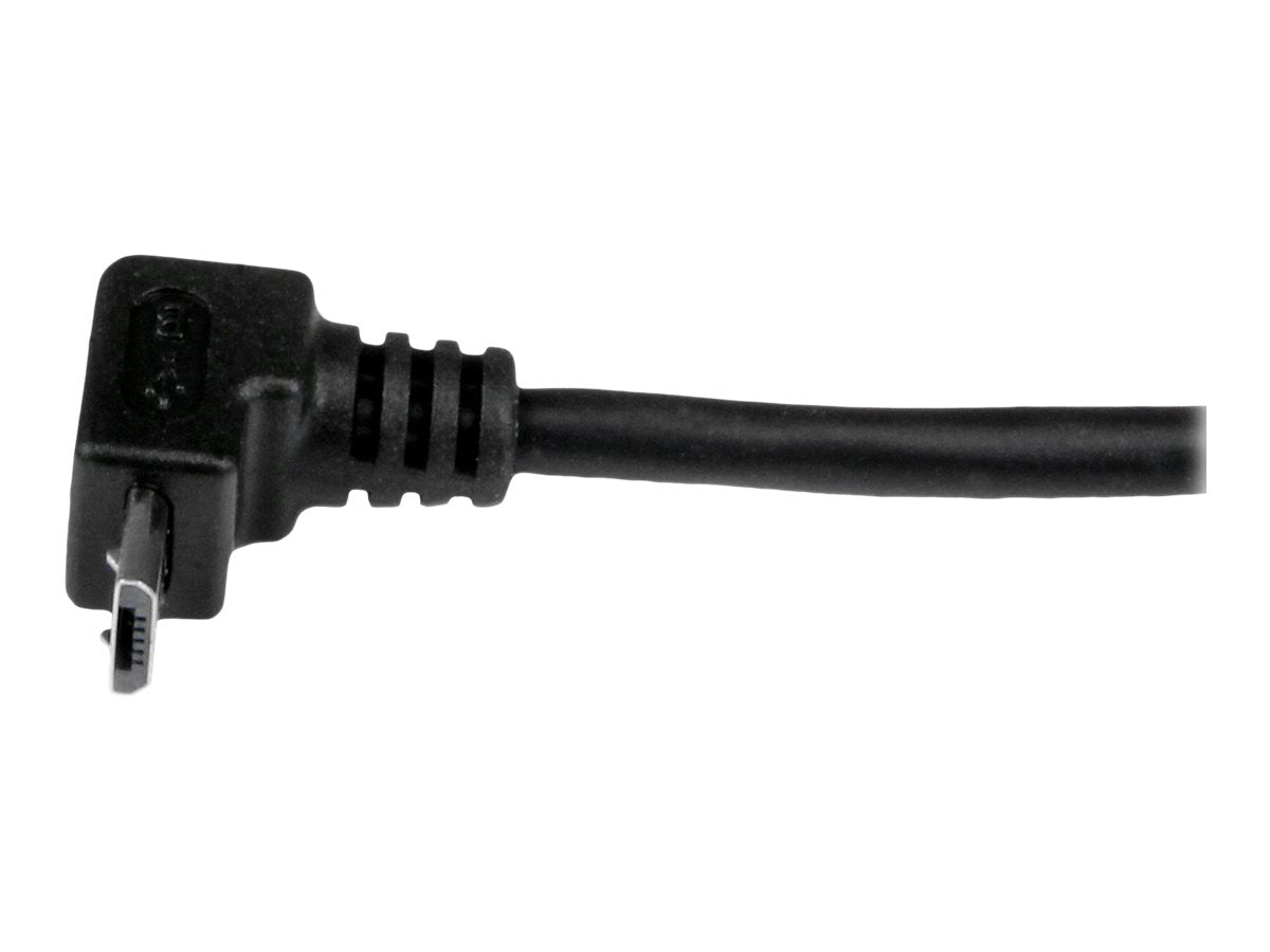 STARTECH.COM 2m Micro USB Kabel - A auf aufwärtsgewinkeltes Micro B - Vorderansicht