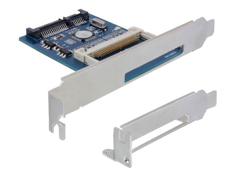 DELOCK Card Reader SATA II > CF Slotblech + LP - Vorderansicht