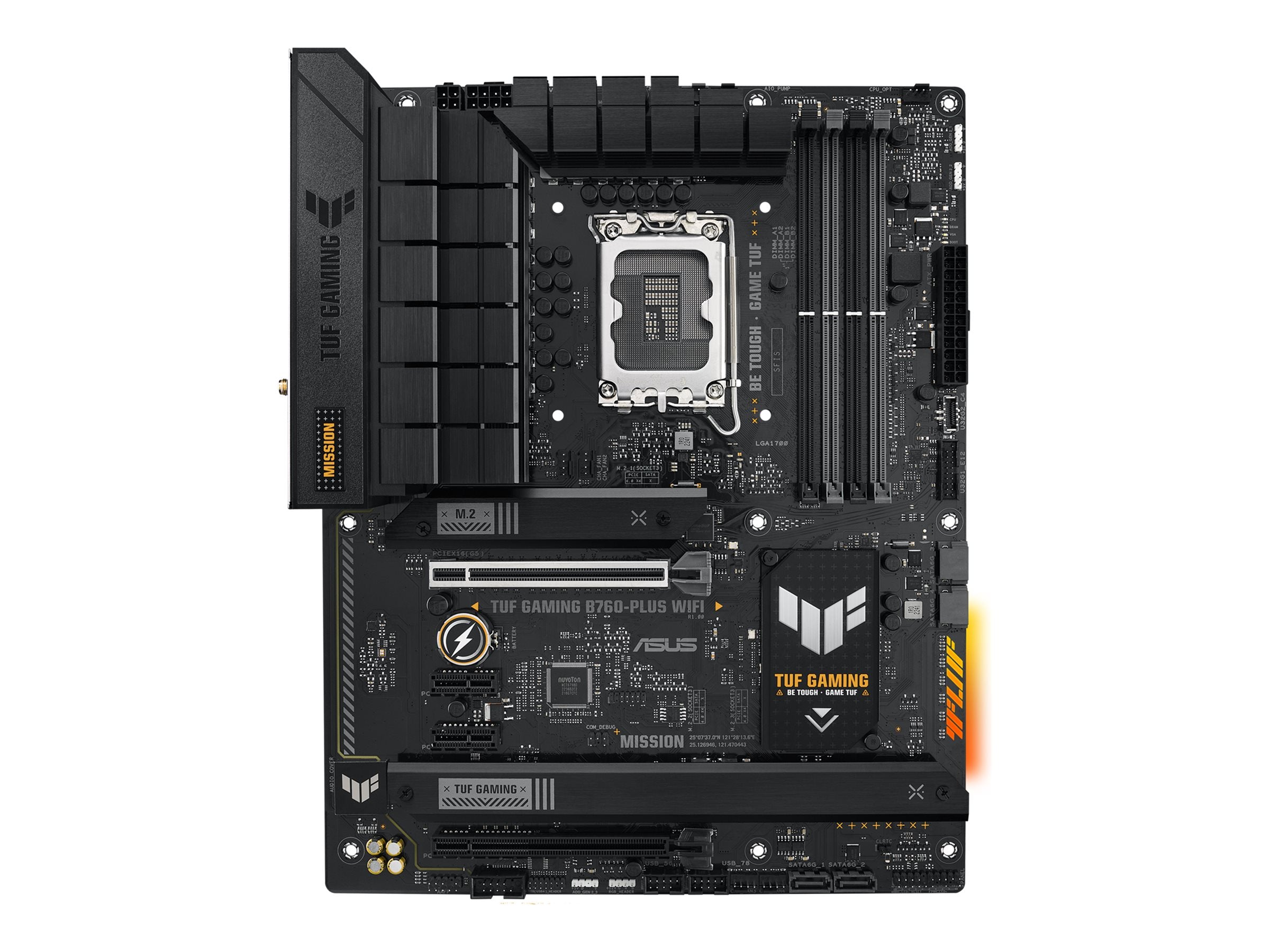 ASUS TUF GAMING B760-PLUS WIFI Motherboard Vorderansicht