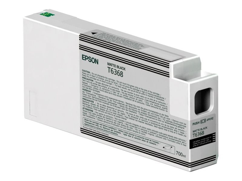 EPSON T6368 Tintenpatrone mattschwarz Vorderansicht