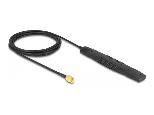DELOCK WiFi 6E Antenne RP-SMA Stecker 3 dBi omnidirektional mit Kippgelenk schwarz - Vorderansicht