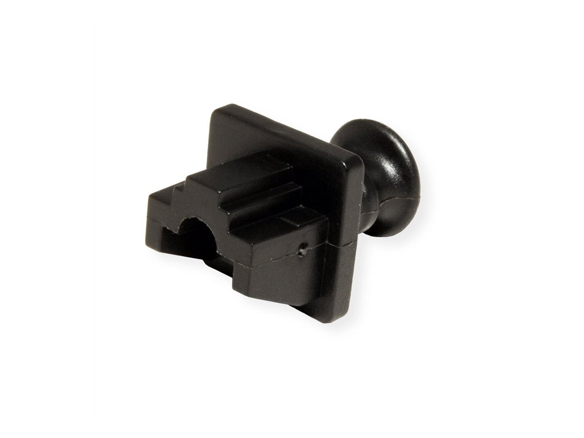 VALUE RJ45-Buchsen-Staubschutz 10er Set schwarz - Vorderansicht
