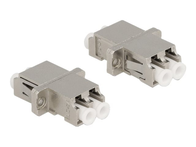 DELOCK LWL Kupplung LC Duplex Buchse Vorderansicht