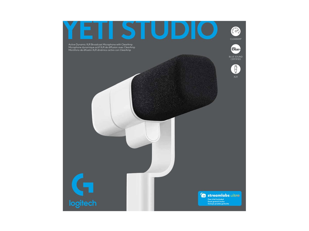 LOGITECH G Yeti Studio Mikrofon white Verpackung