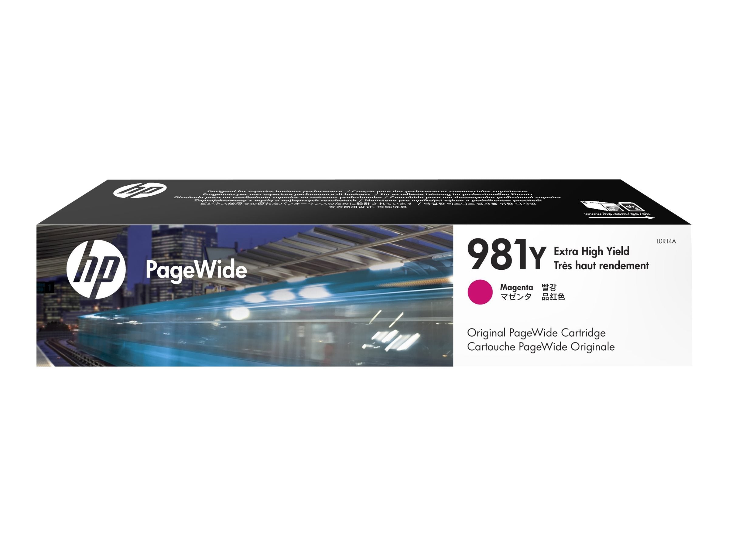HP 981Y original Extra High Yield Magenta PageWide Cartridge L0R14A Vorderansicht