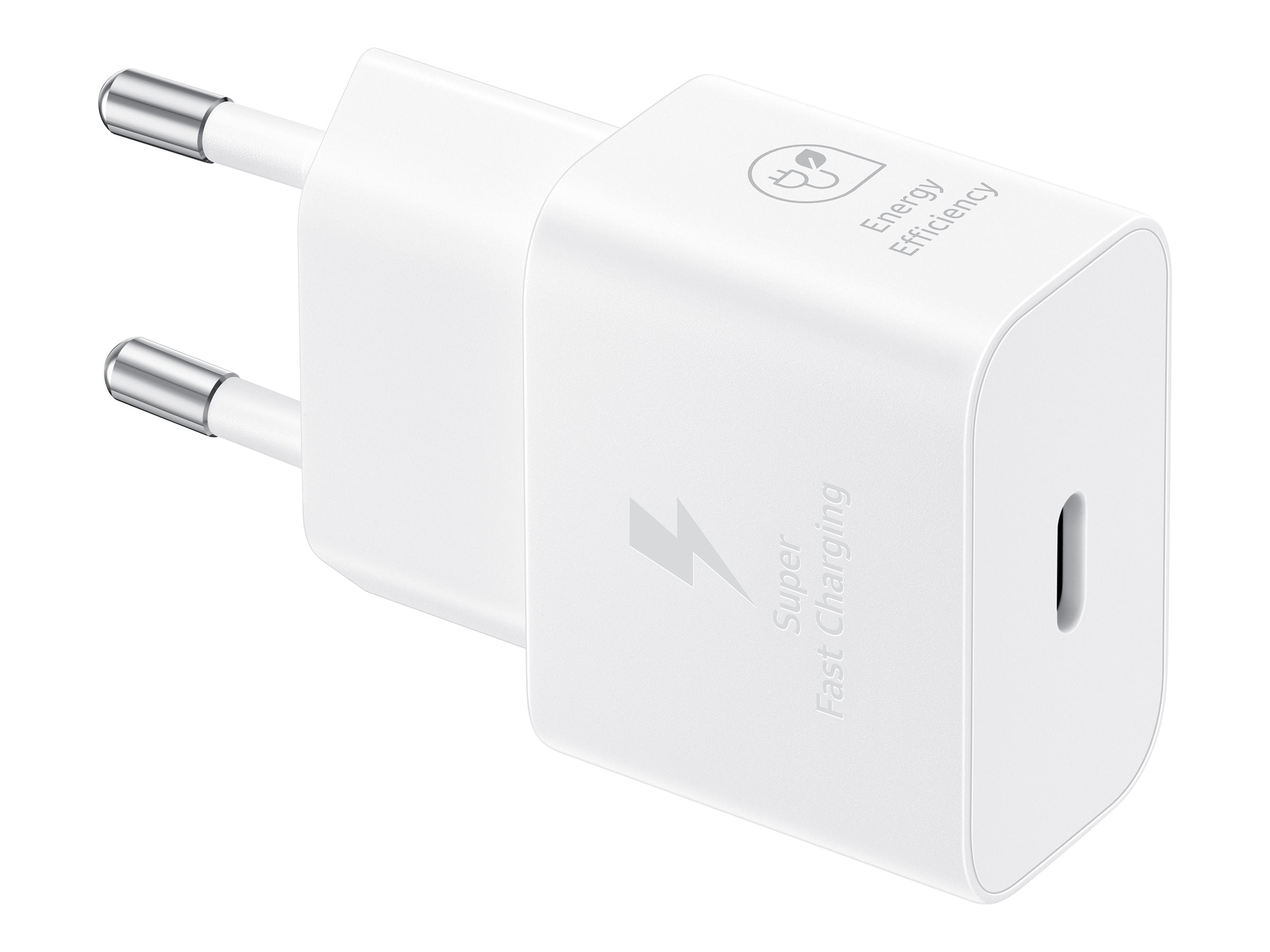 SAMSUNG Schnellladegerät USB-C 25W mit Datenkabel White