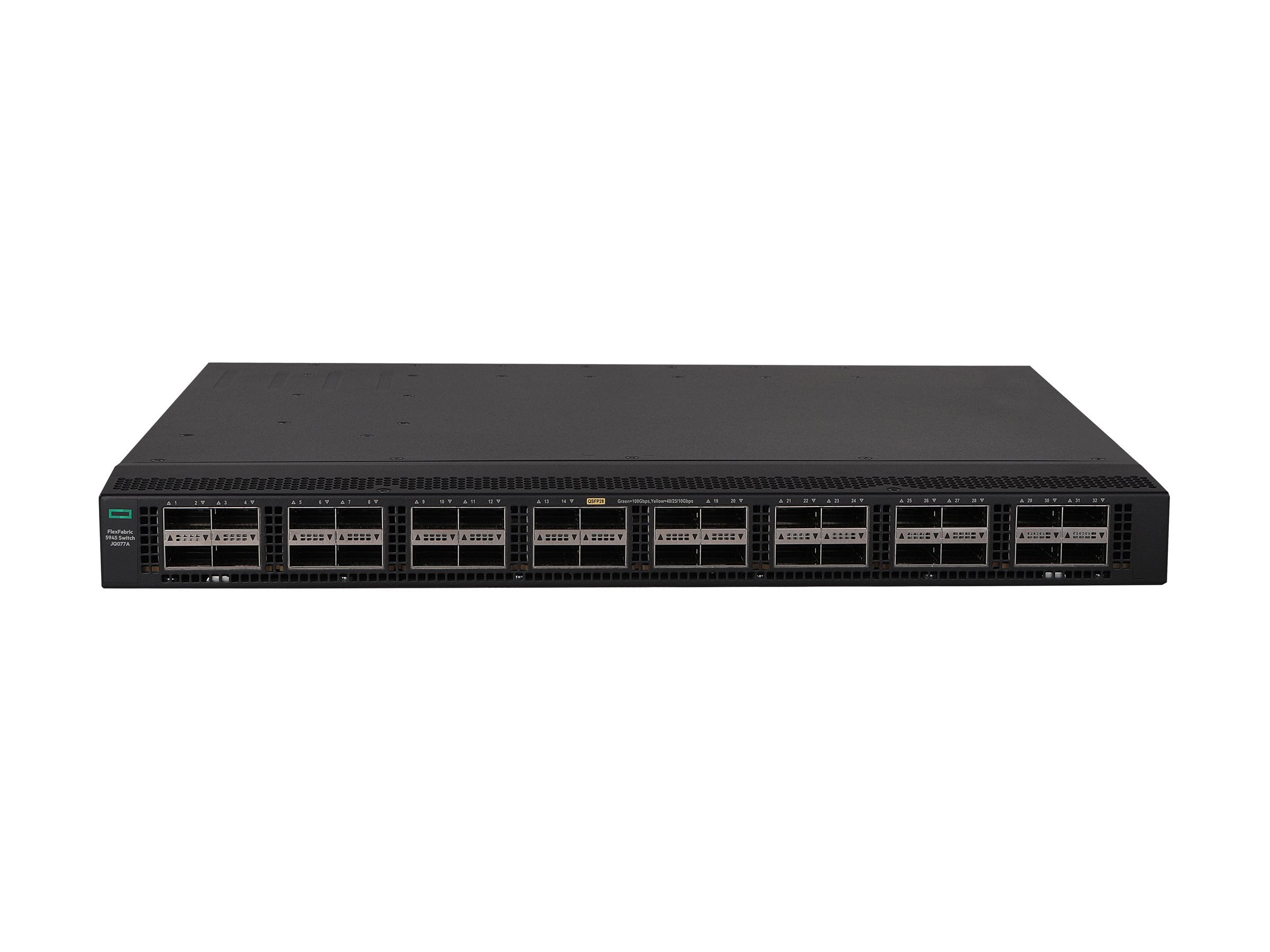 HPE HPN FlexFabric 5945 Switch 32 100Gbit/s QSFP28 Rückansicht