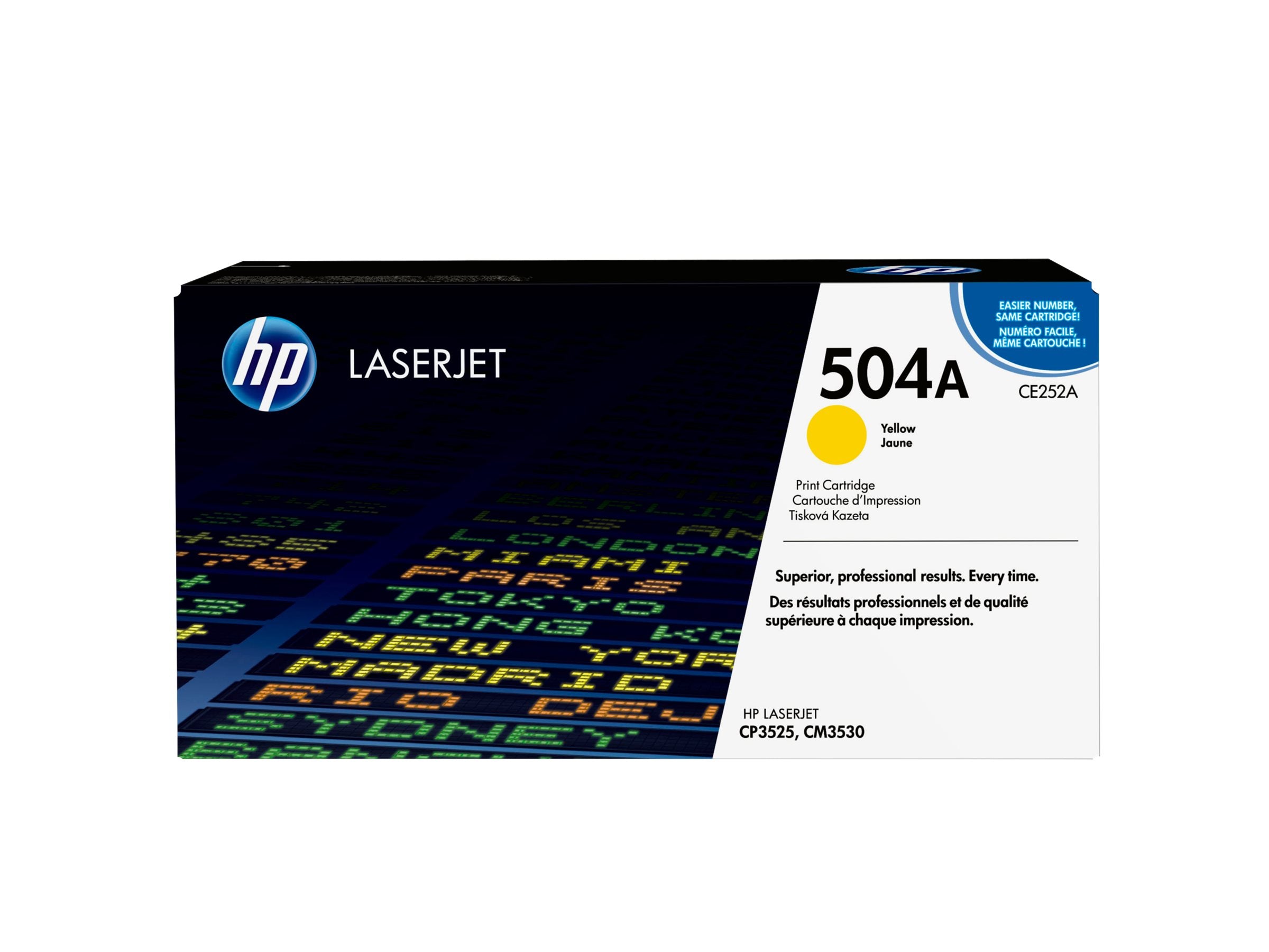 HP 504A Tonerpatrone CE252A Gelb Verpackung