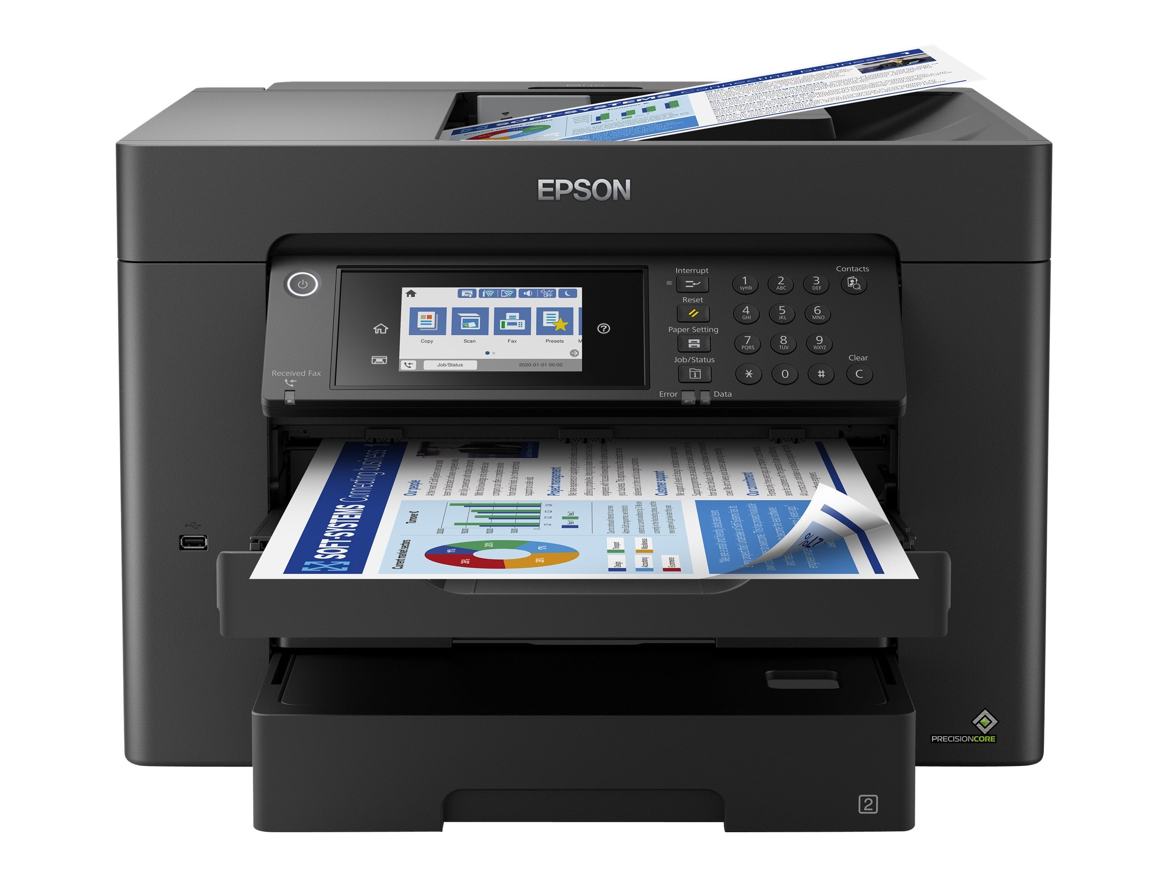 EPSON WorkForce WF-7840DTW Multifunktionsdrucker Vorderansicht