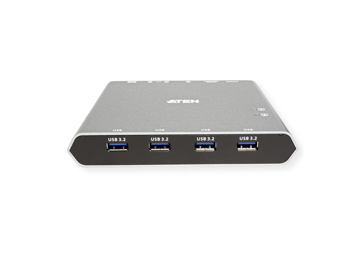 ATEN US3311 2-Port USB-C 4K DisplayPort KVM Dock Vorderansicht