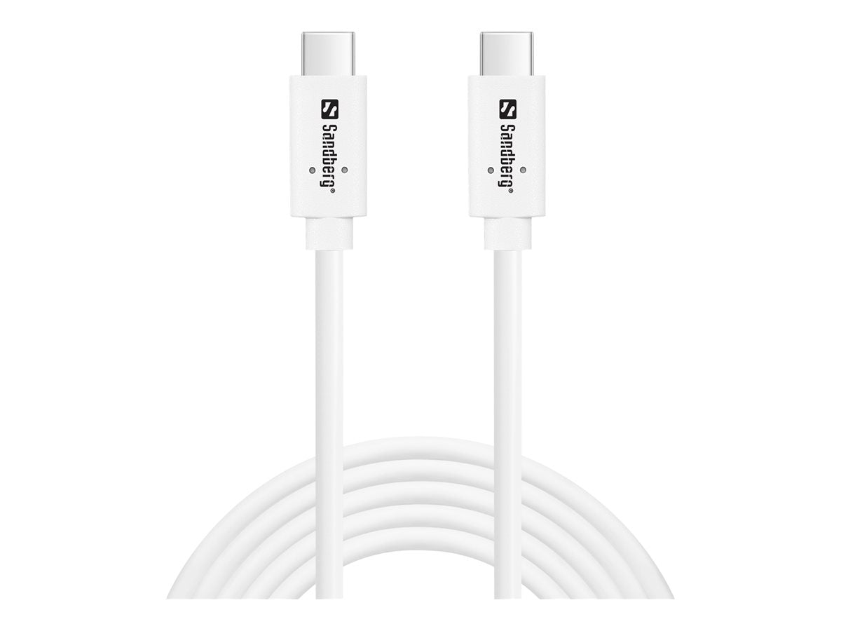 SANDBERG USB-C>C USB 3.1 G2 100W 2M Kabel - Vorderansicht