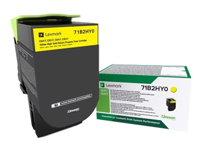 LEXMARK 3.5K Return Program Tonerpatrone Gelb Vorderansicht