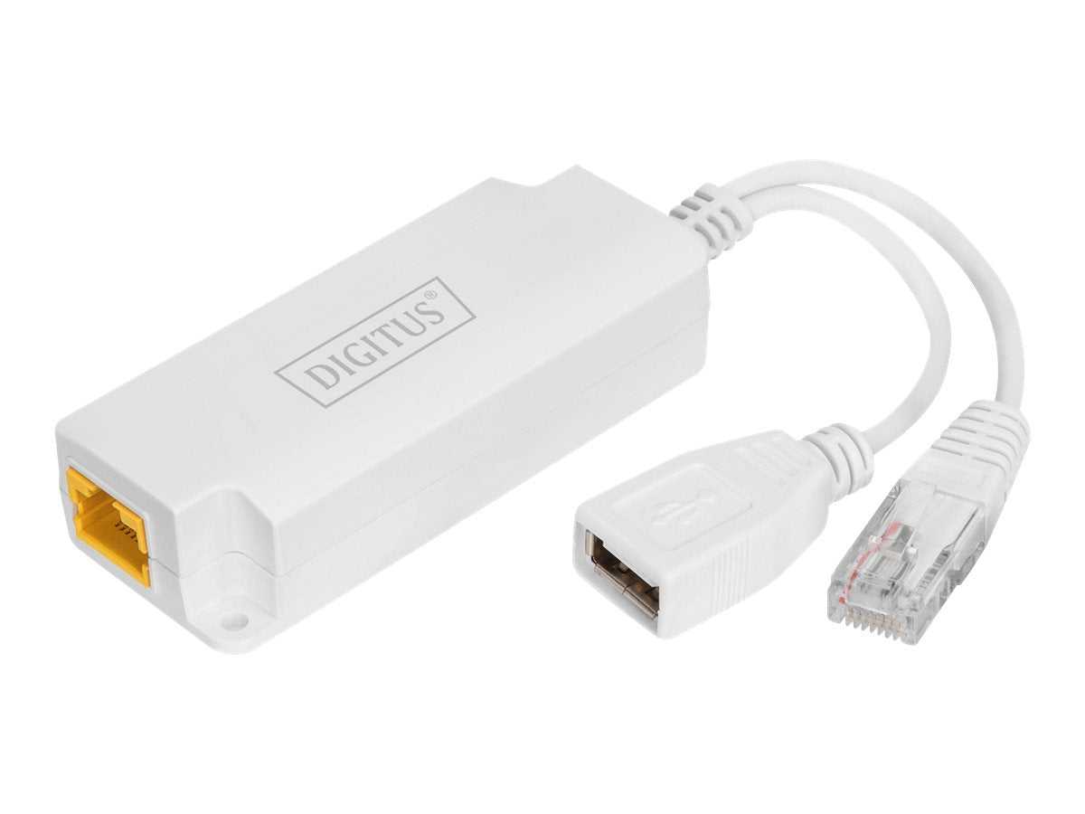 DIGITUS Gigabit USB-A PoE Splitter USB TYPE A Female - Vorderansicht