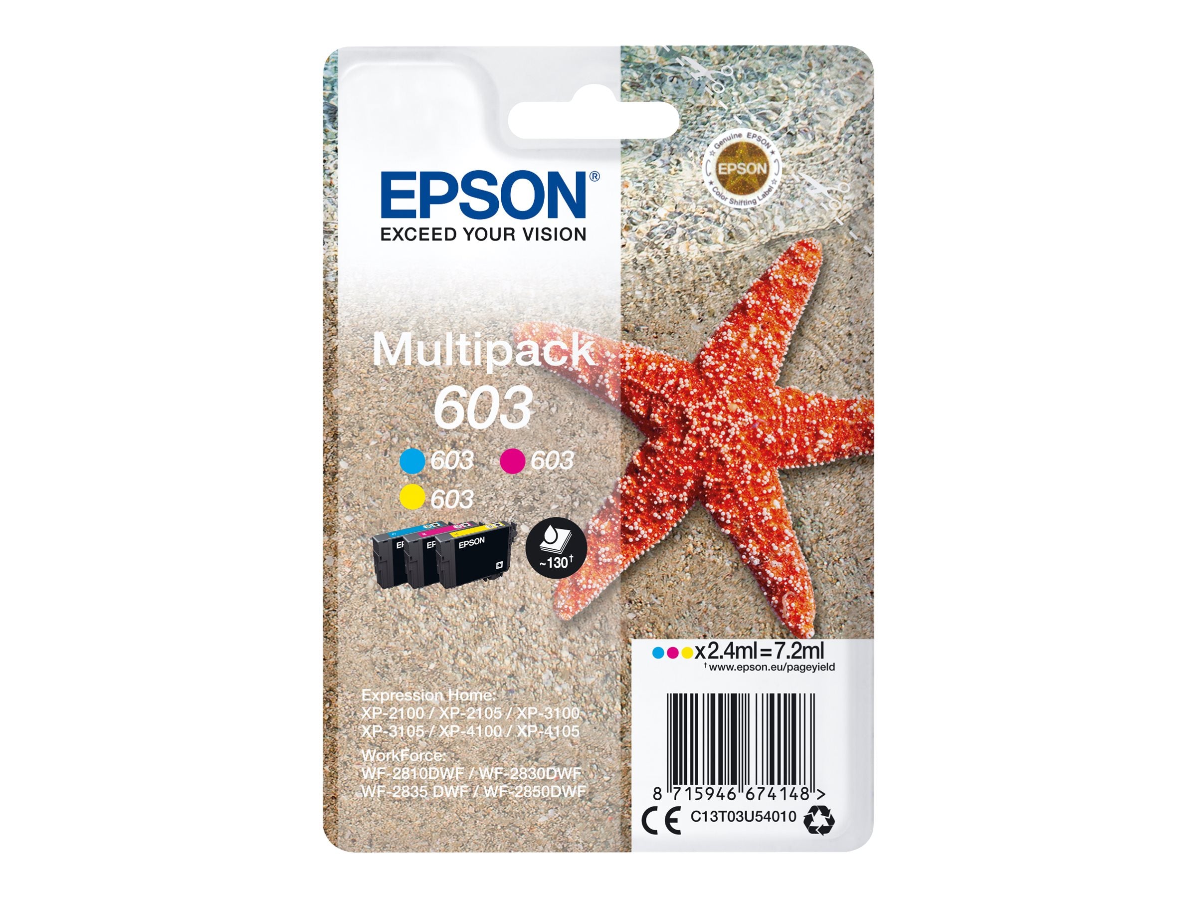 EPSON 1LB Multipack 3-colours 603 Ink Detailansicht