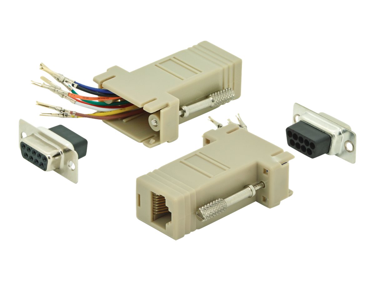 DIGITUS ASSMANN Adapter DB9 RJ45 Modular DB9 F RJ45 F - Vorderansicht