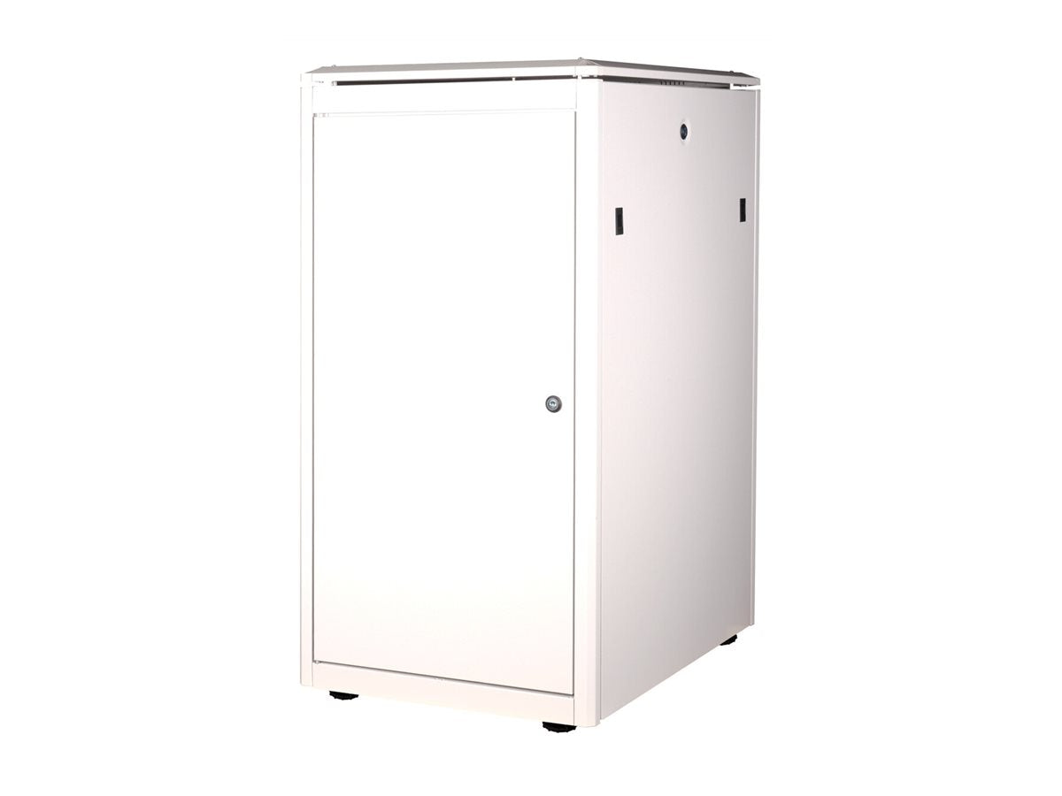 ROLINE Netzwerkschrank Pro 48,26cm 19Zoll 22 HE 600x800 BxT Glastür grau - Detailansicht der Glastür