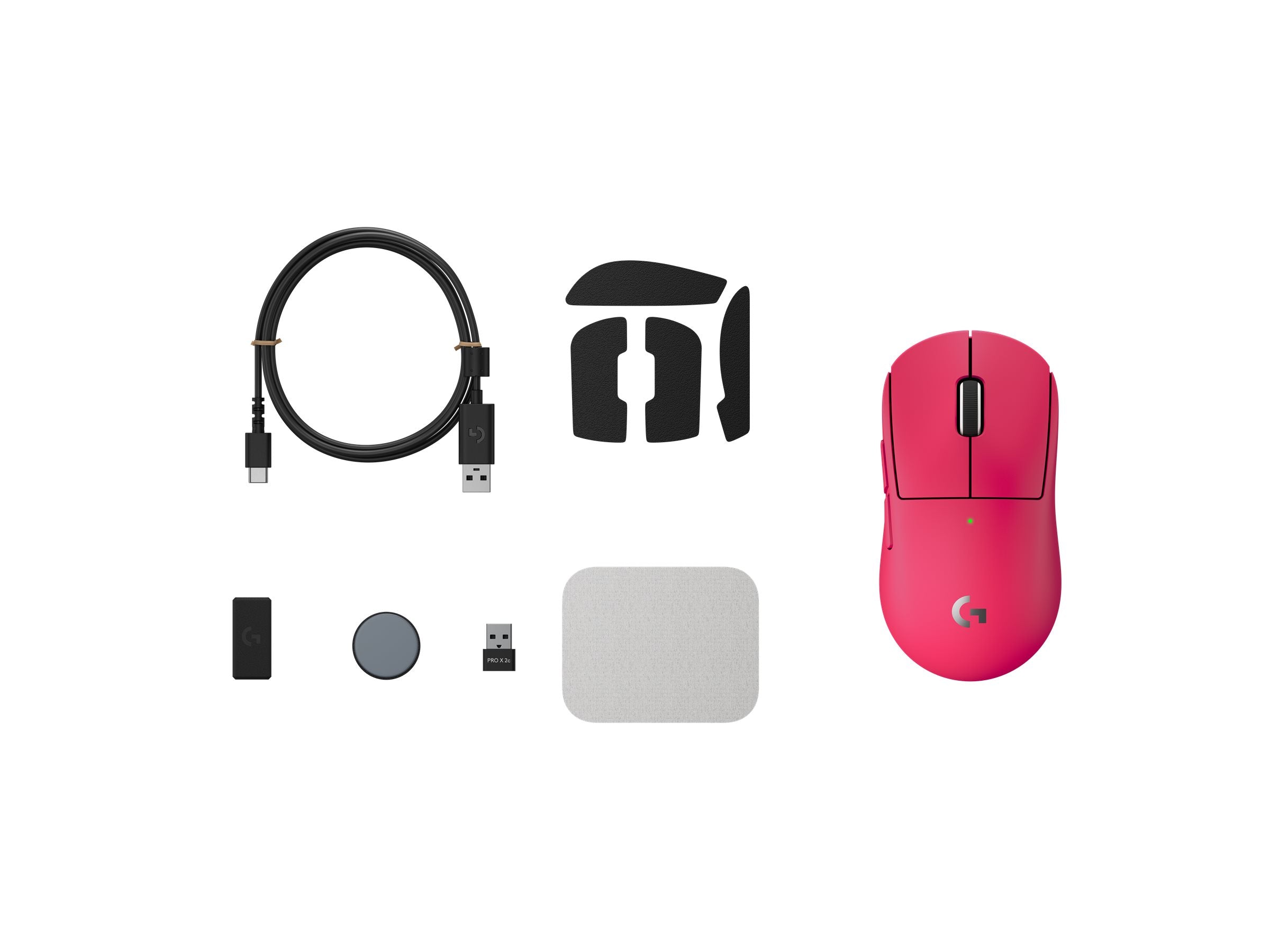 LOGITECH PRO X SUPERLIGHT 2c Gaming Maus Pink - Vorderansicht