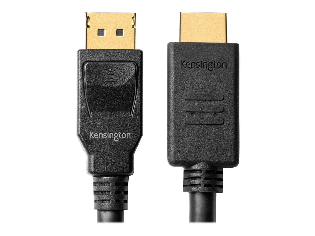 KENSINGTON Adapterkabel DisplayPort 1.2 M auf HDMI M aktiv 1,80m Anschlussansicht