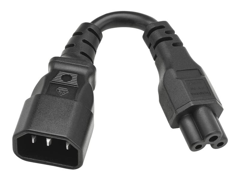 EATON TRIPPLITE Power adapter IEC 60320 C14 to IEC 60320 C5 250V 2.5 A 15cm Black Europe - Vorderansicht