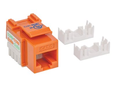 INTELLINET Cat6 Modularbuchse UTP Keystone Jack orange Installation