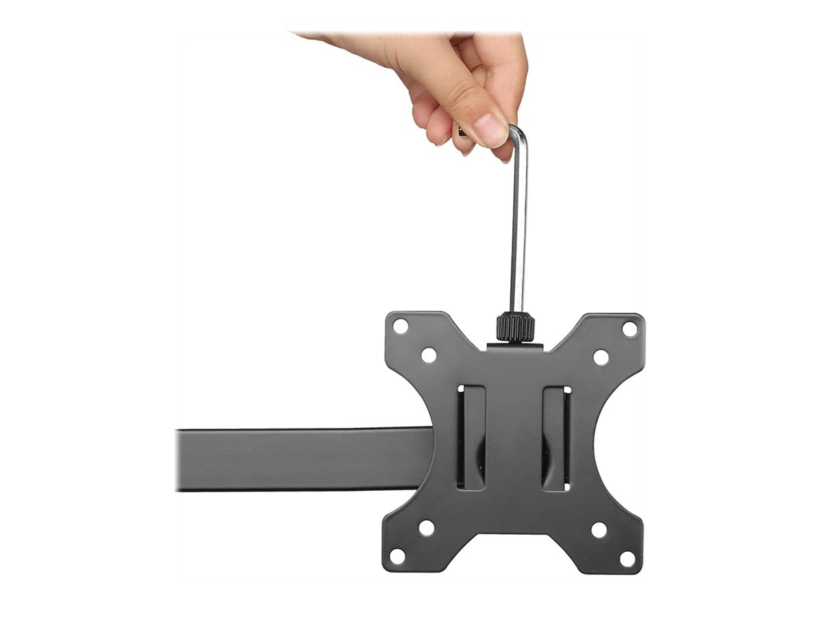 NEOMOUNTS Desk Mount 2 pivots clamp/grommet Vorderansicht