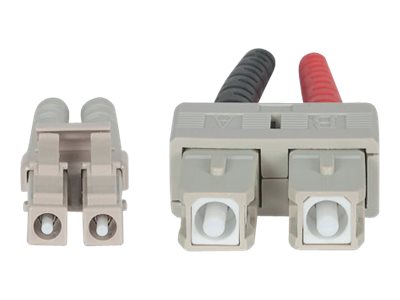 INTELLINET LWL Kabel LC/SCC OM4 20m violett Duplex Multimode - Vorderansicht