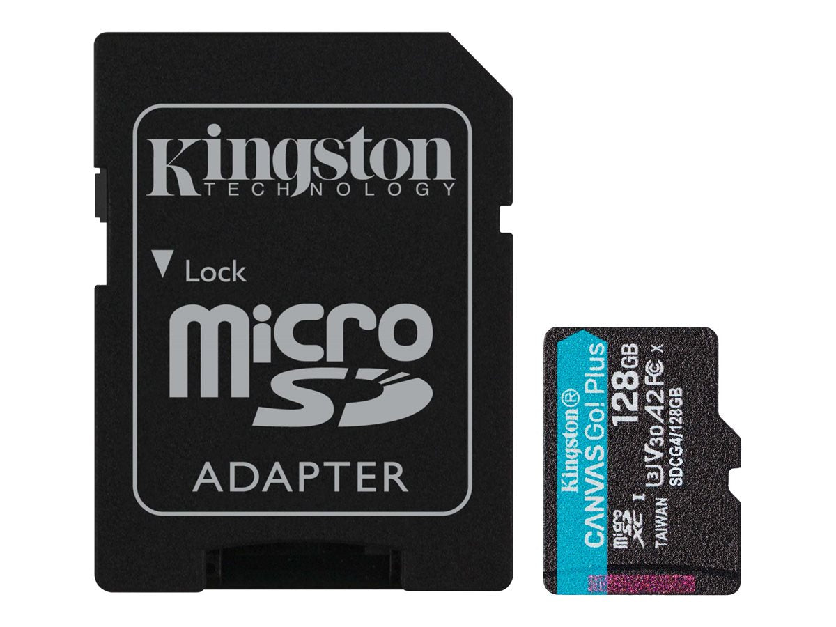 KINGSTON 128GB microSDXC Canvas Go Plus Gen4 Vorderansicht