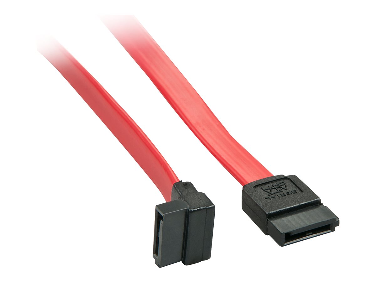 LINDY 0.2m Internes SATA III Kabel 90 - Vorderansicht
