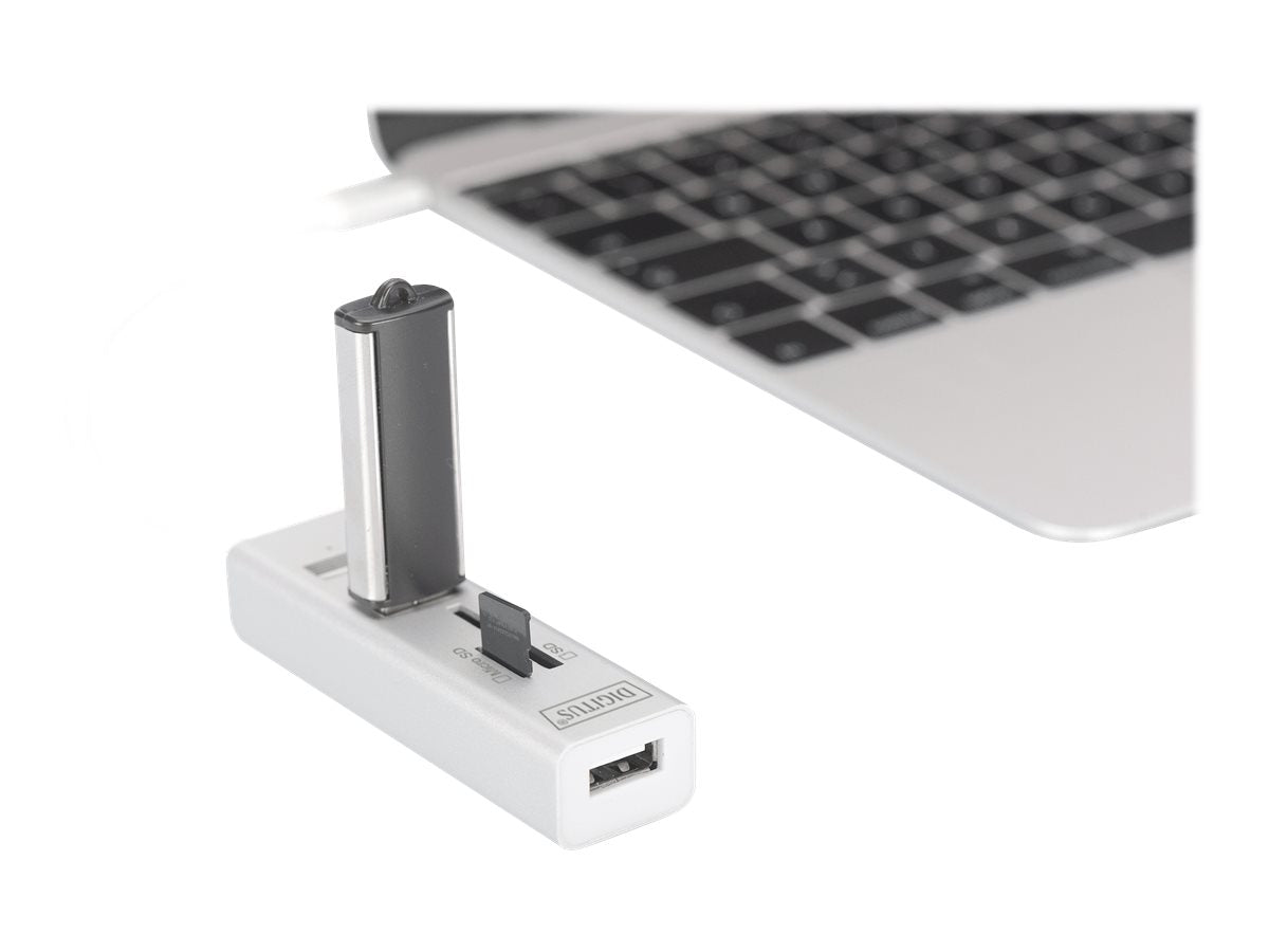 DIGITUS USB 2.0 Typ C HUB Detailansicht