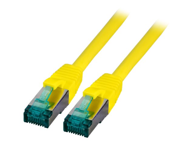 EFB RJ45 Patchkabel S/FTP Cat6A LSZH Gelb 50m - Vorderansicht