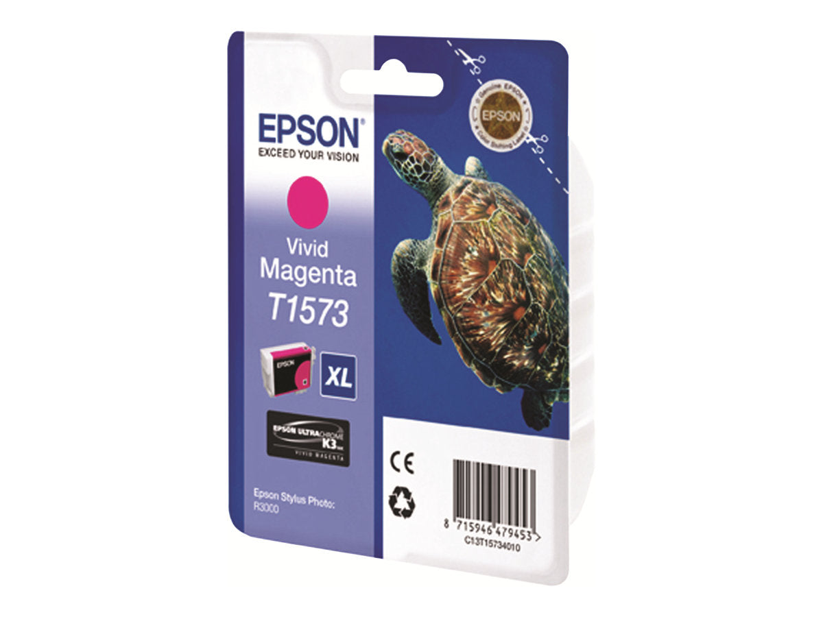 EPSON T1573 Tintenpatrone Vivid Magenta Verpackung