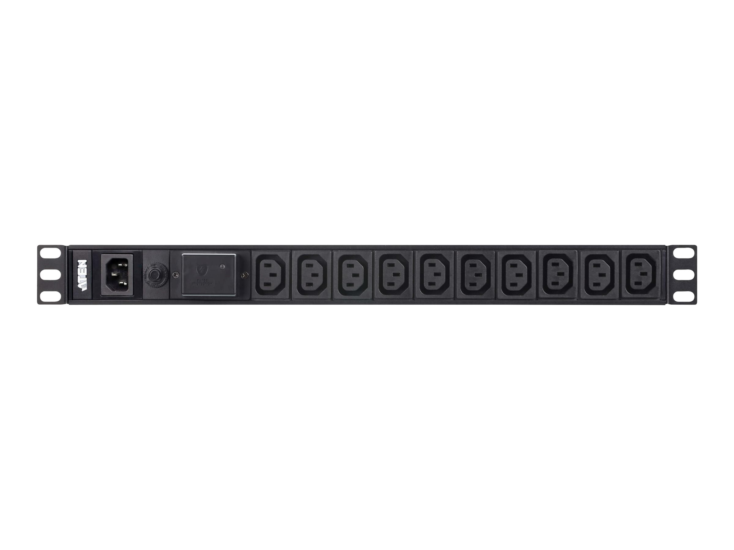 ATEN PE0118SG 1U 10A 18-Port Basic PDU Vorderansicht