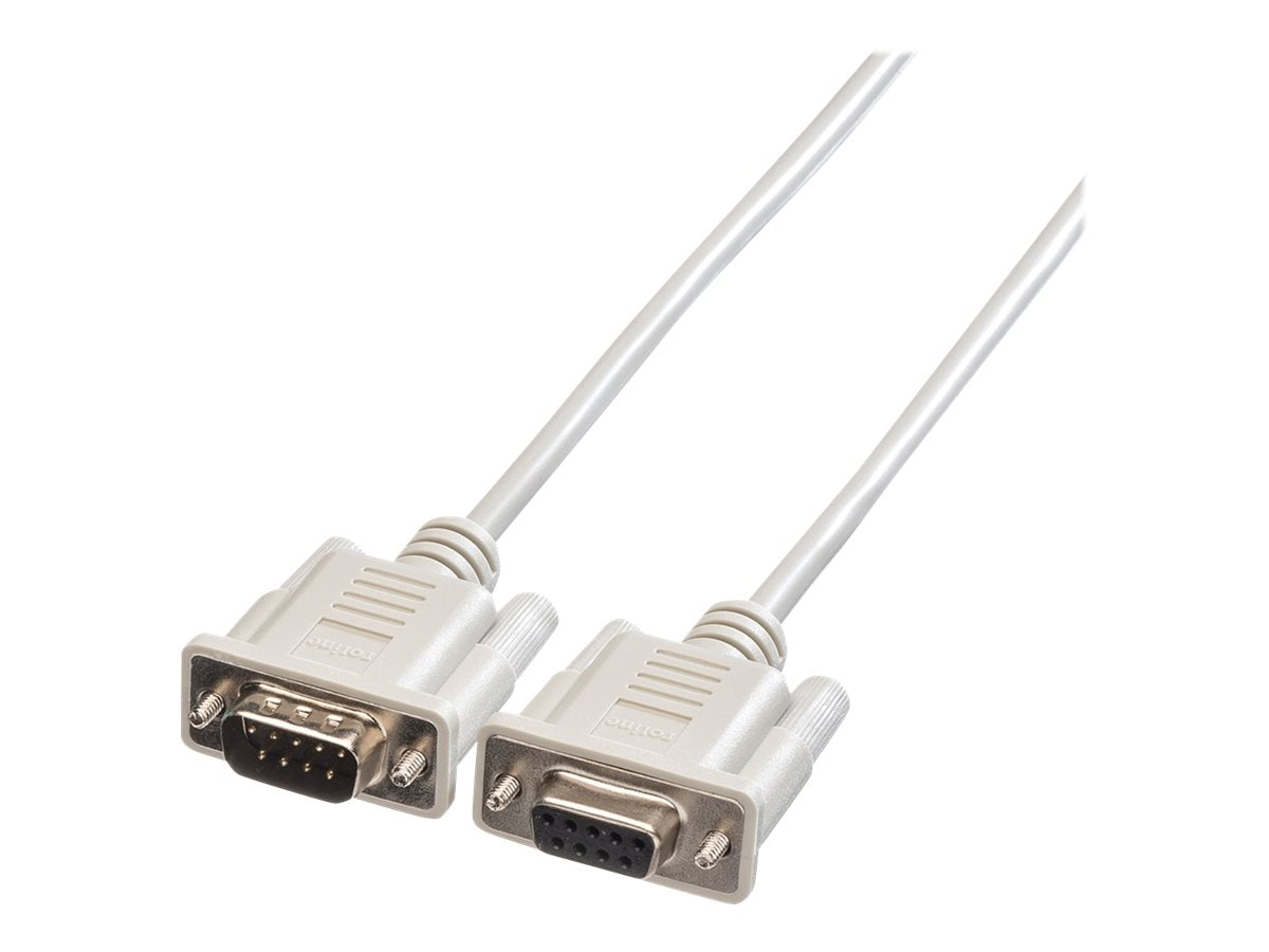 ROLINE RS232-Kabel 9pol ST-BU 3m - Vorderansicht