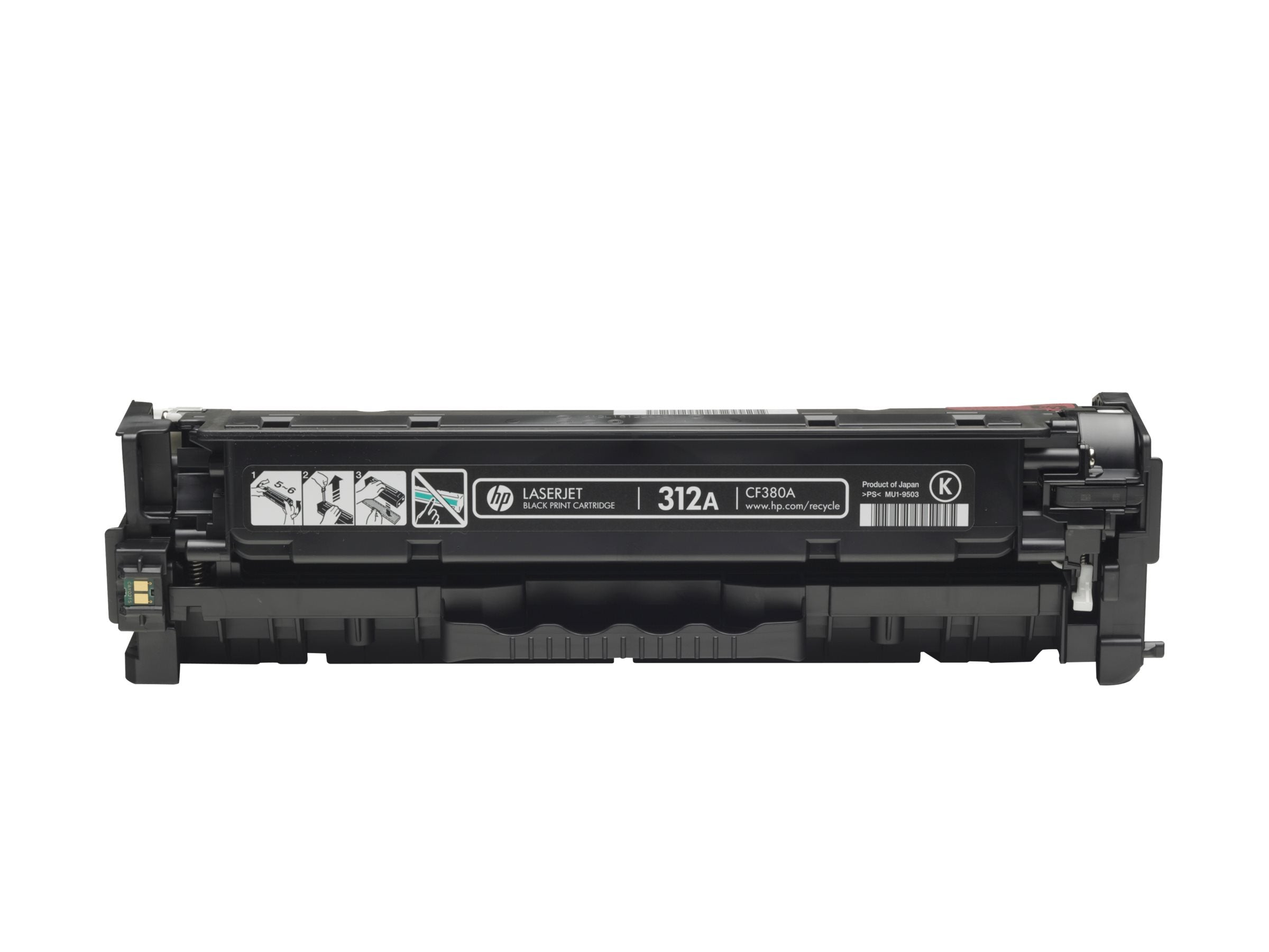 HP 312A Tonerpatrone CF380A schwarz Detailansicht