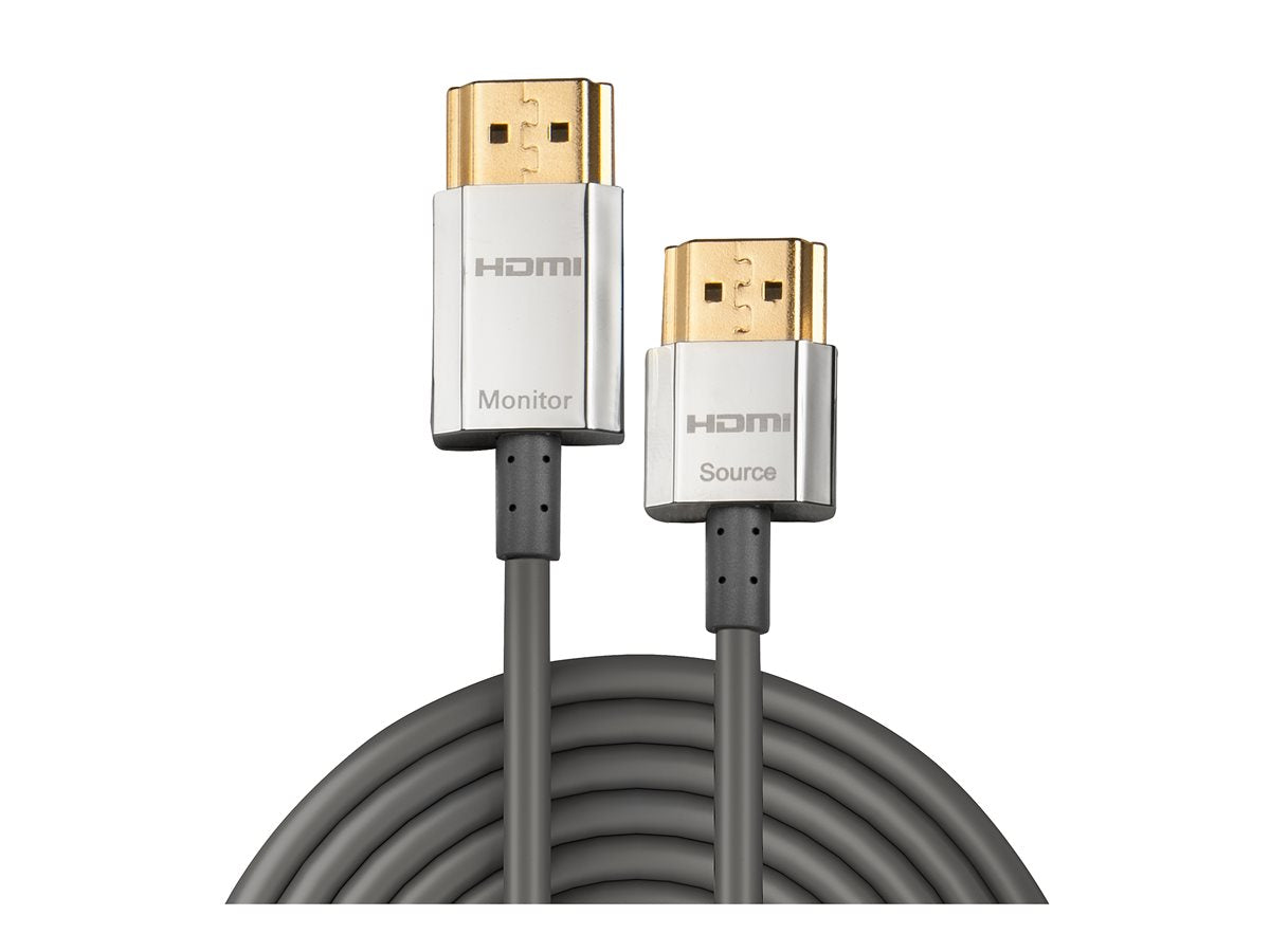 LINDY Slim HDMI High Speed A/A Kabel mit Chip, 3m mit Ethernet - Vorderansicht