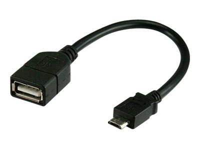 TECHLY USB2.0 Anschlusskabel OTG schwarz Verpackung