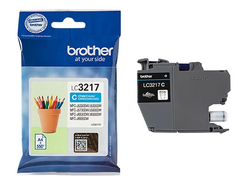 BROTHER LC-3217C Tinte Cyan auf Drucker