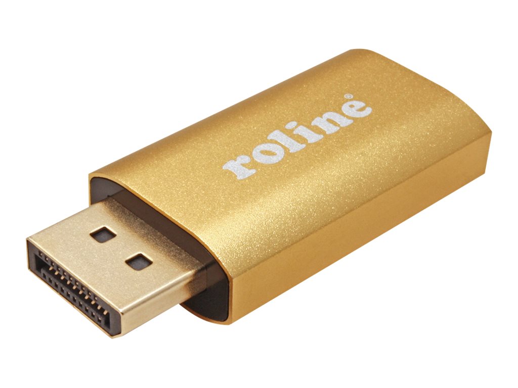 ROLINE GOLD 4K DisplayPort-HDMI Adapter Anschlussansicht
