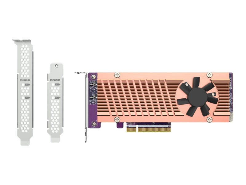 QNAP QM2-2P-384A Dual M.2 PCIe SSD Erweiterungskarte Vorderansicht