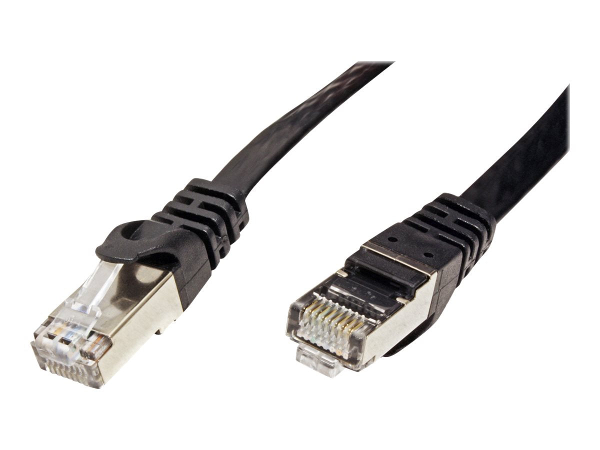 VALUE Patchkabel Kat.6 Class E FTP extra-flach schwarz 1m - Verpackung