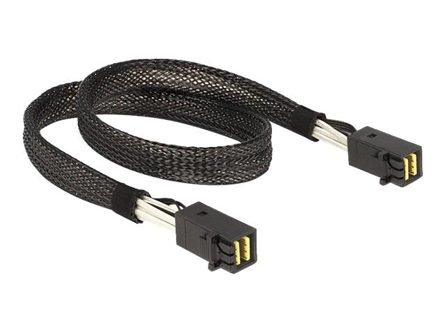 DELOCK Kabel Mini SAS HD SFF 8643 x4 Stecker / Stecker 0,5 m - Vorderansicht