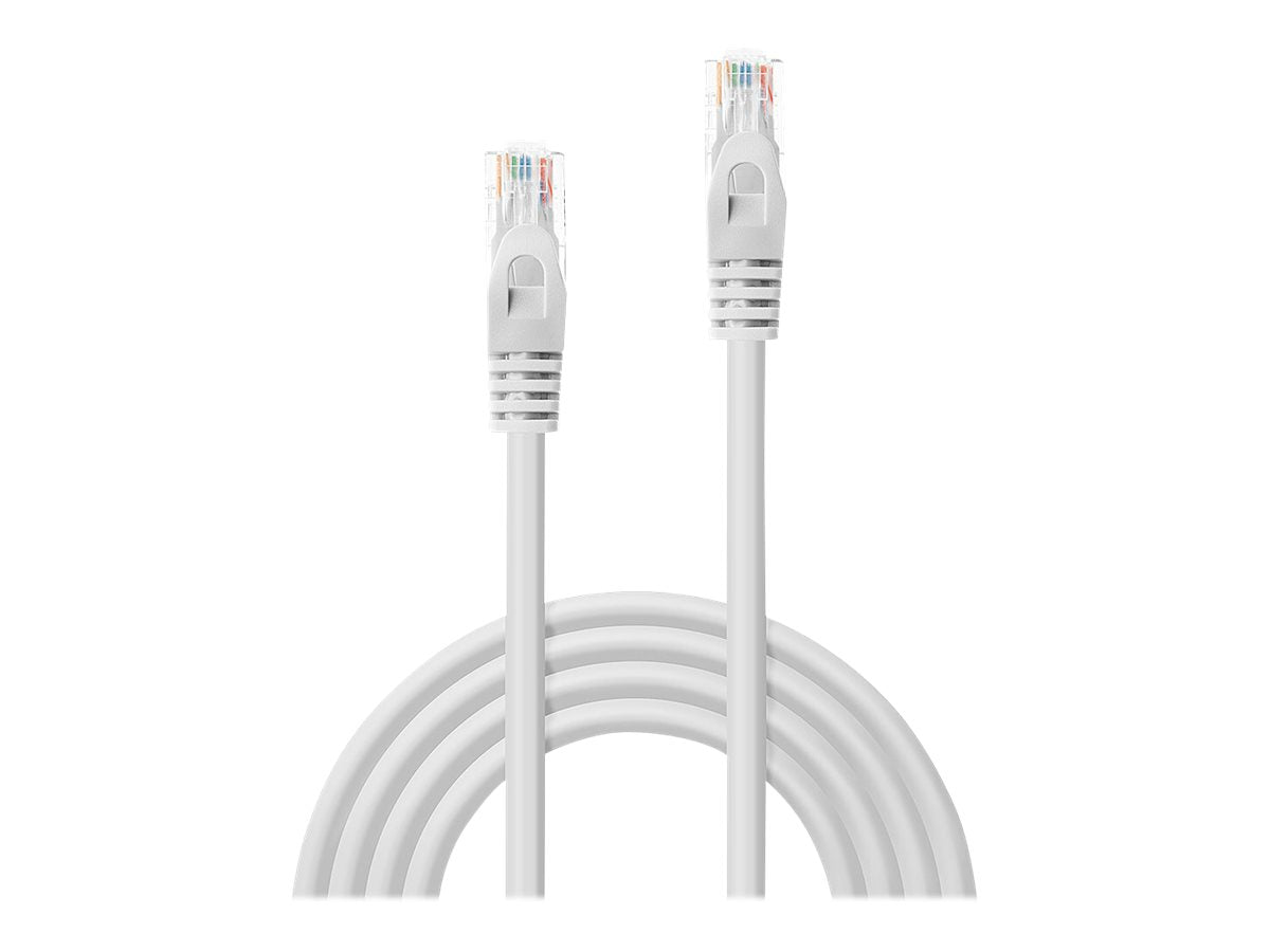 LINDY Basic Cat.6 U/UTP Kabel, weiss, 5m - Vorderansicht