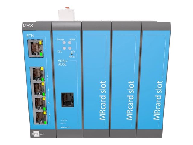 INSYS icom MRX5 DSL-B modularer VDSL-/ADSL-Router Annex J/B VPN-Option