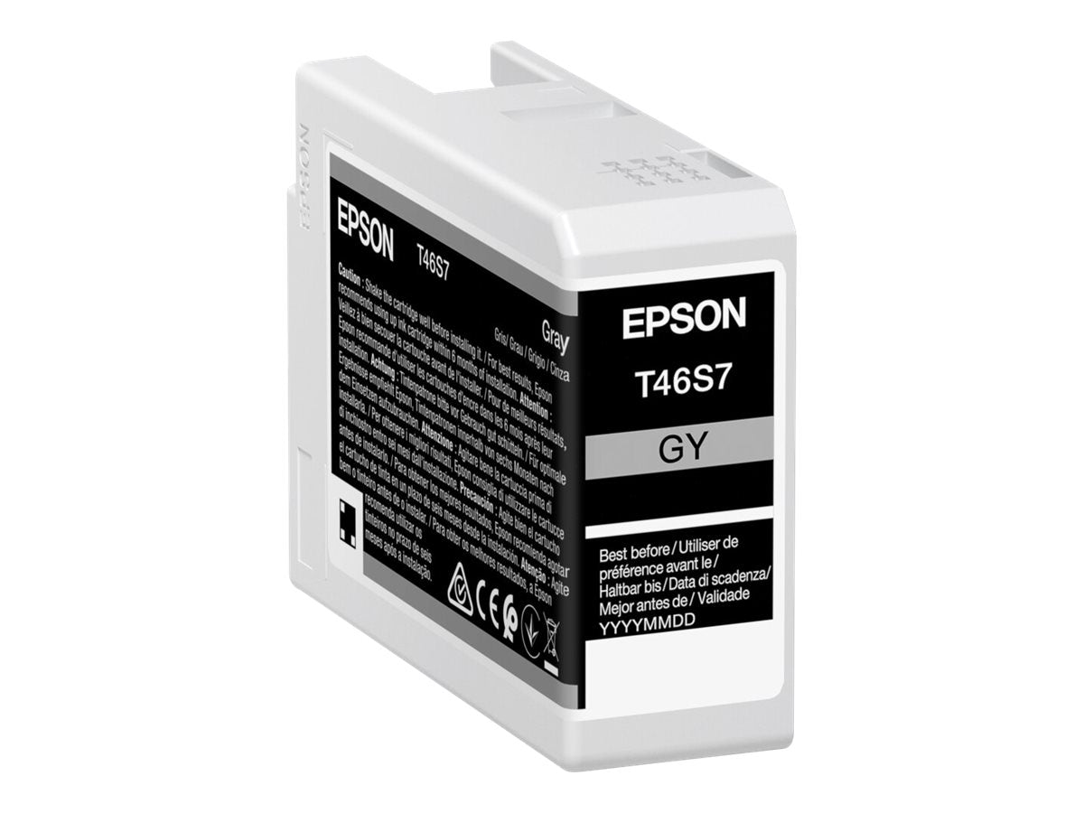 EPSON 5LB Singlepack Gray T46S7 UltraChrome Pro 10 ink 26ml - Vorderansicht