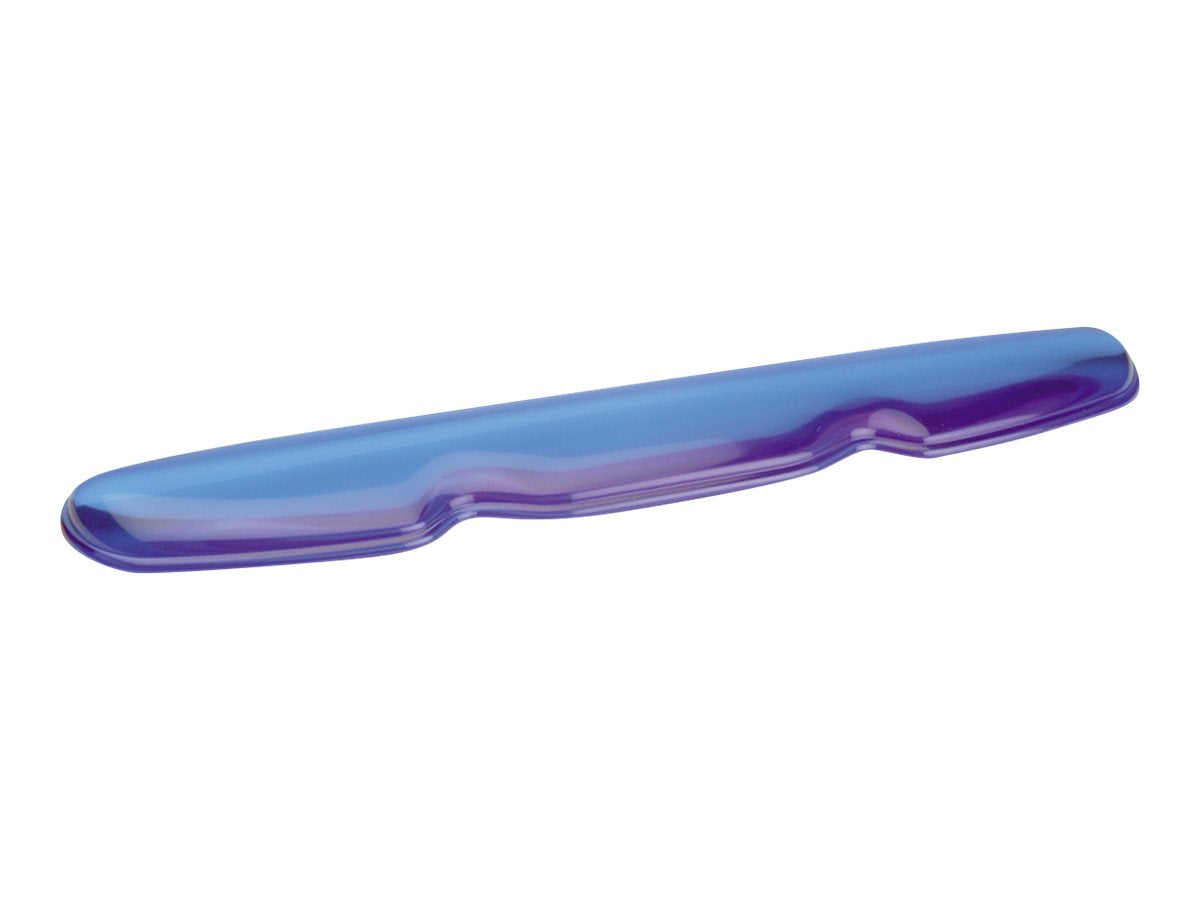 ROLINE Handauflage für Tastatur Silikon transparent blau - Vorderansicht