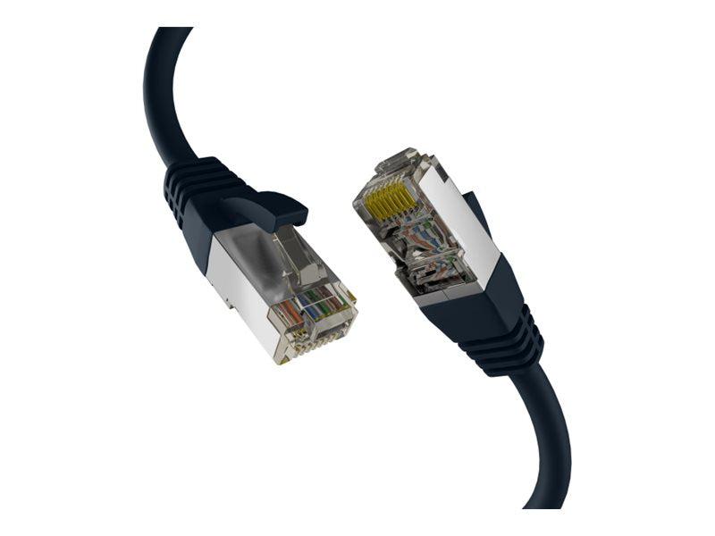 EFB Netzwerkkabel CAT8.1 S/FTP PIMF 40GB Ethernet Kupfer 2m schwarz - Vorderansicht