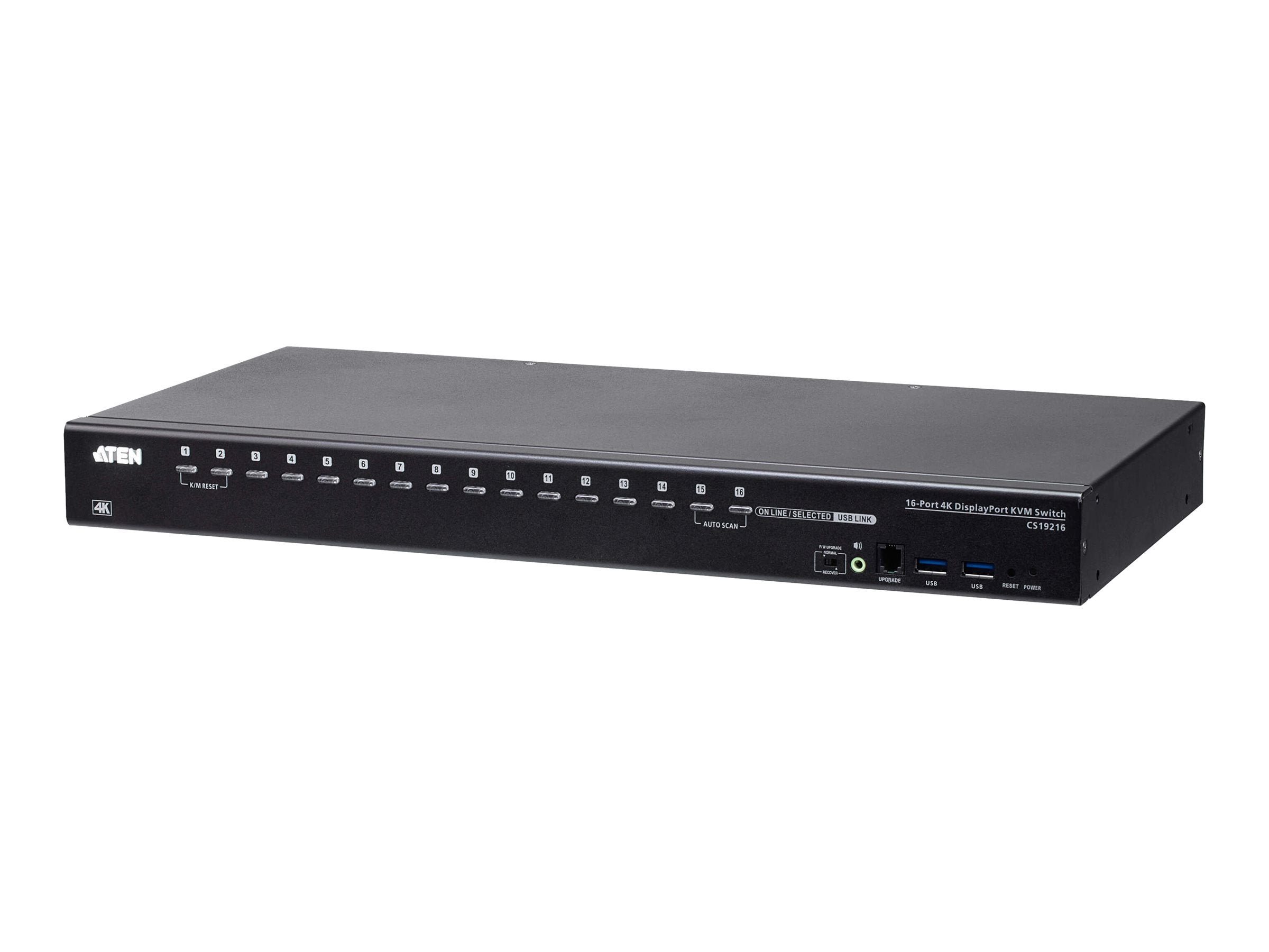 ATEN CS19216 16-Port USB3.0 4K DisplayPort KVM Vorderansicht