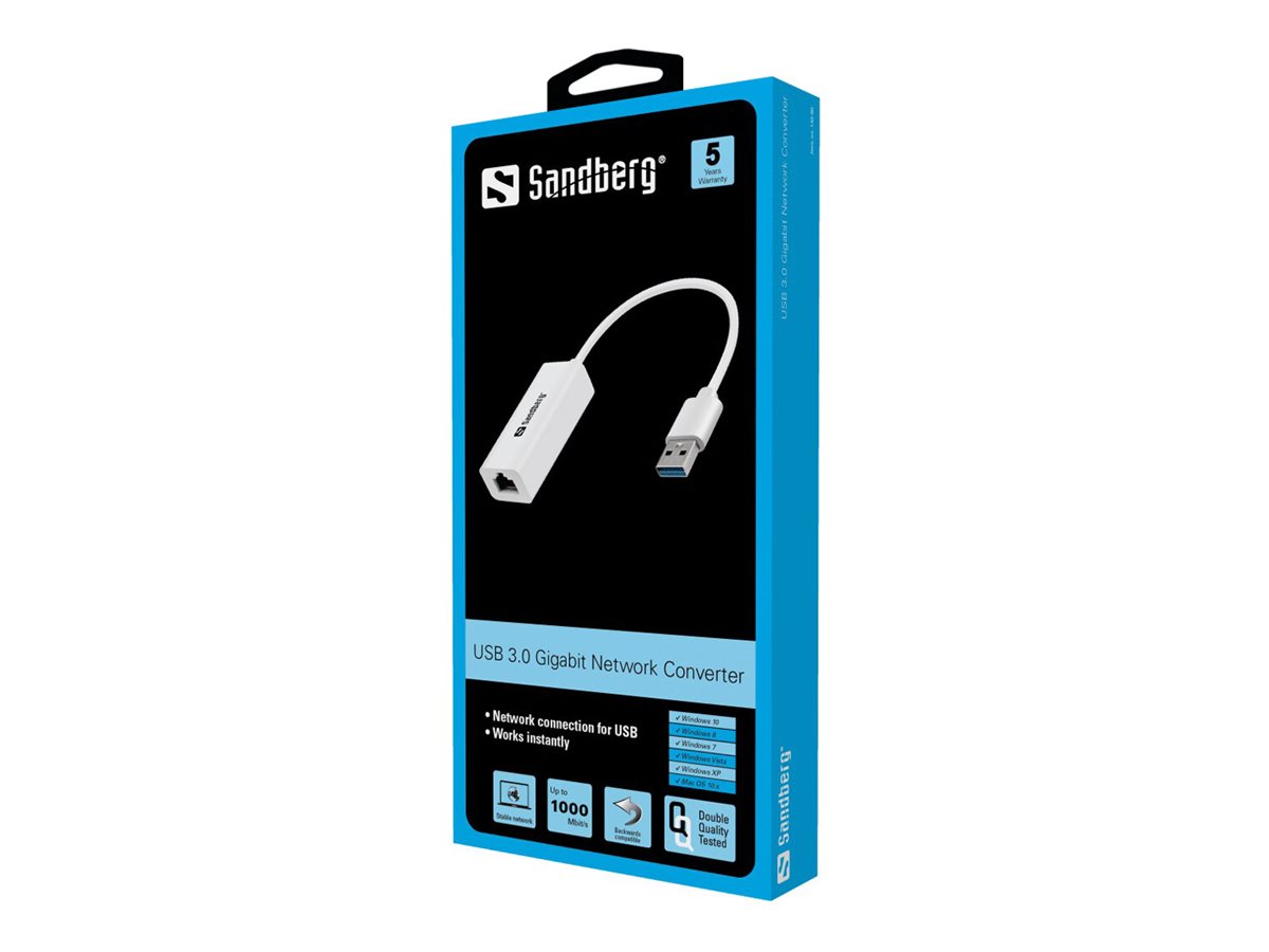 SANDBERG USB3.0 Gigabit Network Adapter Verpackung